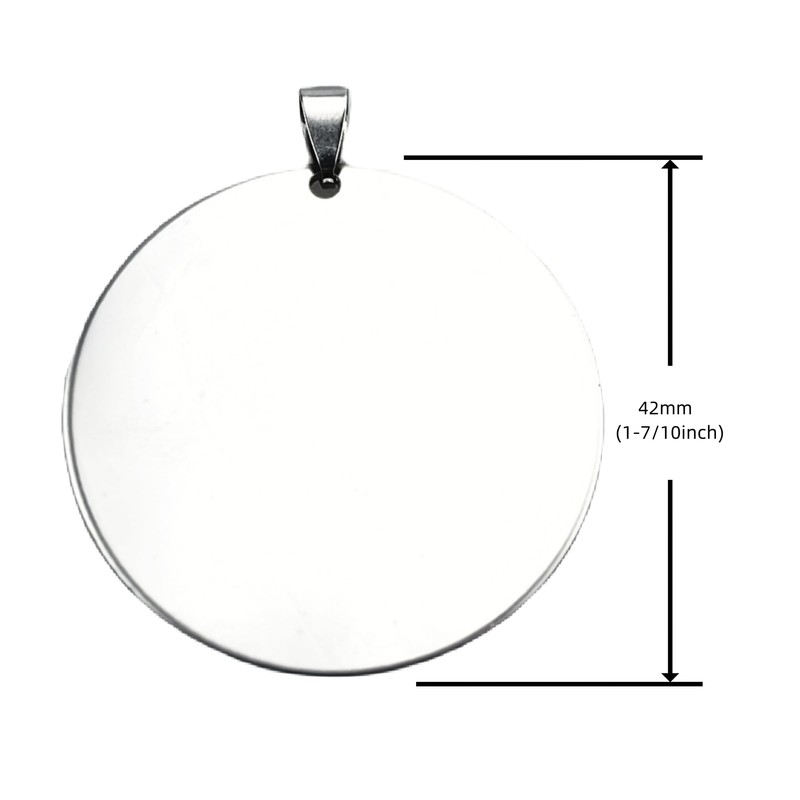 10 dijes de acero inoxidable con estampado en blanco para