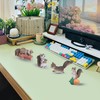 Vagocom 8Pcs Miniature Squirrel Figurines,Tiny Animal Figures Decorate for Fairy