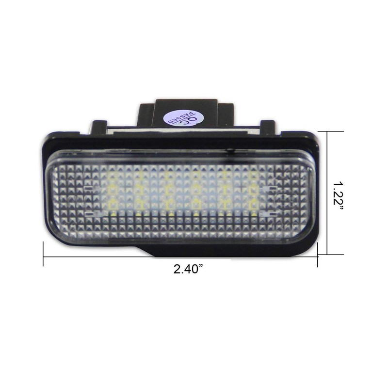 FOLGEMIR Top LED Number Plate Light, Number Plate 6000 K