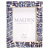 Malden International Designs 5x7 Indigo Picture Frame Blue Wood MDF