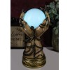 Psychic Fortune Teller Witch Hands With Snakes Rotating LED Glass