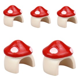 Paifeancodill Jumping Spider Hide, 5 Pcs Jumping Spider Mushroom Hide for Pet Spider Decor, Hidden Jumping Spider Habitat, Jumping Spider Mushroom Decor Jumping Spider Enclosure Accessories Mushroom