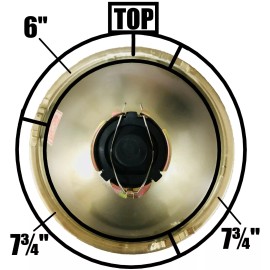 JS Power 7" Round Glass Headlight Lamp Housings Hi/Low Beam Fits H4 LED HID Halogen Bulbs