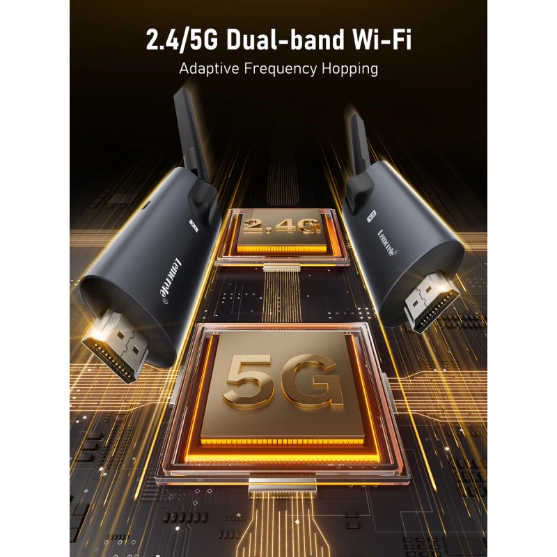 Lemorele Lanalámbrico Hdmi Transmisor Y Receptor Hd1080p-200
