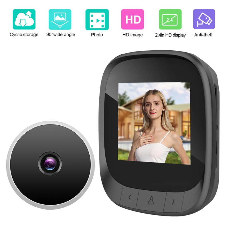 2.4in Smart Visual Door Viewer Digital Video Peephole Security Eye