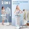 CGOLDENWALL 2-in-1 Standing Garment Steamer for Clothes with Flat &