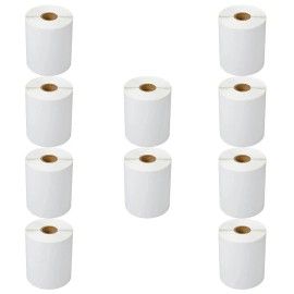 BLVD 10 Rolls 250 Labels 4X6 Shipping Direct Thermal for Zebra LP 2844 Eltron ZP450