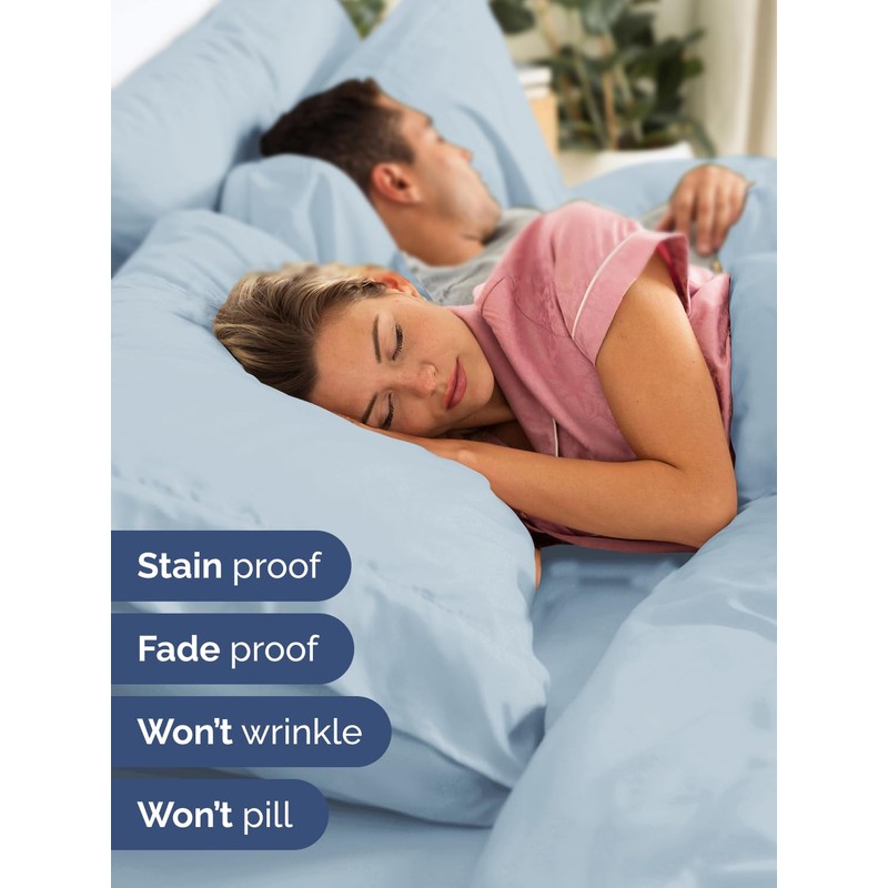 Extra Deep Split King Sheet Set - 7 Piece Breathable