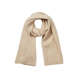 SELECTED FEMME Female Ribbed Scarf, beige