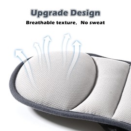 Inchant Baby Car Seat Head Support Adjustable Kids Car Head and Neck Protector Comfortable Toddler Sleep Strap Breathable Infant Head Protector with Adjustable Belt Baby & Child Car Travel Accessories （Dark Gray）