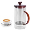 Coffee Press Pot 400ml High Borosilicate Glass Coffee Brewer Maker
