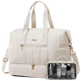 LOVEVOOK Travel Duffle Bag,Puffer Weekender Bags For Women with Shoe Compartment,42L Carry On Bags For Airplanes,Hospital for Labor and Delivery