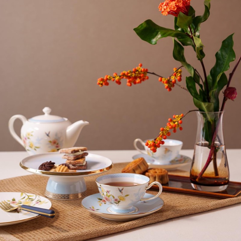 Narumi 52468-23077 Ramage Cup & Saucer, 6.8 fl oz (200