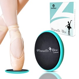 Ballet Pirouette Disc for Dancers - Portable Turn Disc for Dancing on Releve, Gymnastics and Ice Skaters - for Better Pirouette Technique, Releve, Turns and Dance Spinning (Sky Blue with box)
