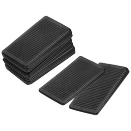 sourcing map 8 Pcs Furniture Levelers, Flexible Plastic Black Table Shims, Multi-Purpose Level Wedge Firm and Non-Slip for Uneven Table, Dresser Legs, and Door DIY Furniture, 5mm Height