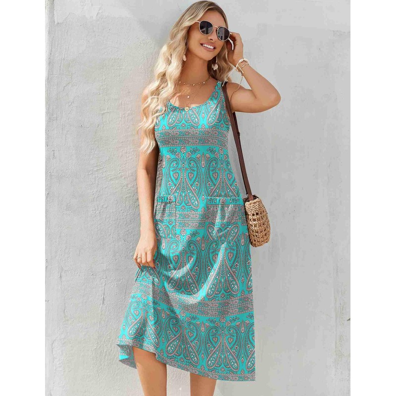 Zeagoo Summer Dresses for Women Beach Vacation Casual A Line