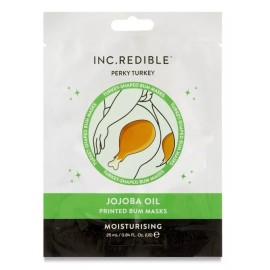 INC.REDIBLE - PERKY TURKEY Moisturizing Jojoba Oil, Printed Bum Mask, BRAND NEW
