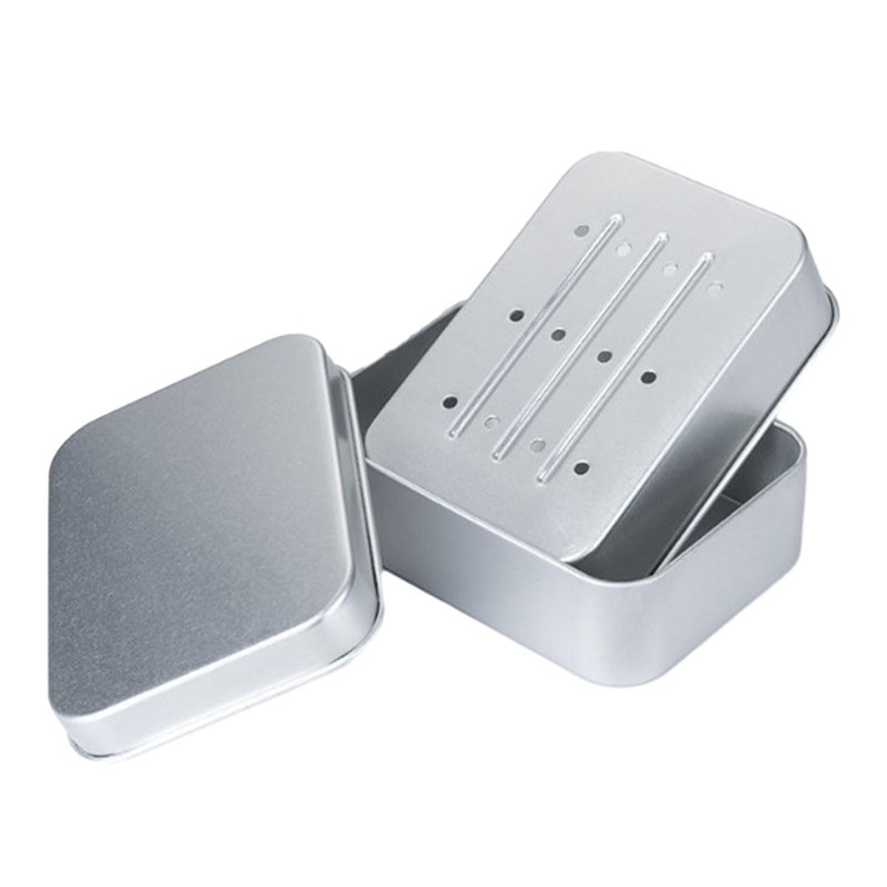 Practical Soap Box with Lid Aluminum Travel Soap Storage Case