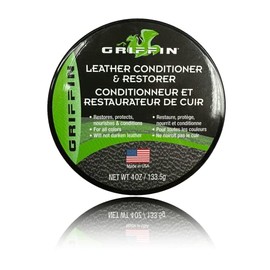 Griffin Leather Conditioner and Restorer (4 oz.) - Premium Conditioner to Revitalize and Nourish Shoes, Boots, Jackets and More! - Made in the USA