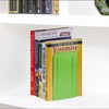 Acrimet Premium Metal Bookends (Heavy Duty) (Green Citrus) (1 Pair)