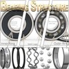 FUSHIBEARING 6200 2RS Ball Bearings 10x30x9 mm, Pre-Lubricated ABEC 5