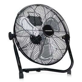 KEN BROWN 20 Inch Pedestal Floor Fan 6000CFM, Oscillating Standing Fan, Adjustable Height, 3 Speeds, Aluminum Blades, Metal Stand Up Fan For Industrial, Commercial, Residential, Shop