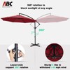 ABCCANOPY 9FT Cantilever Patio Umbrella with base included, 360° Rotation