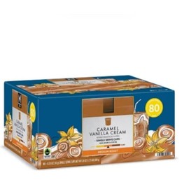 Medium Roast Coffee Pods, Caramel Vanilla Cream, 80 ct.