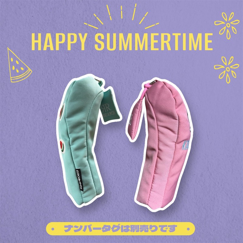 RIKI & ROI Golf Headcover Summer Festival (Watermelon UT Cover