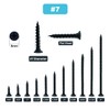#7 x 3/4" Wood Screw 50PCS Black Phosphate Coated Stainless