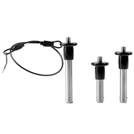 1Pcs Ball Head Locking pin Ejector Handle Quick Release Pin Quick Pull Line Array Audio Latch Safety Positioning pin Buckle with Lanyard Cable (Specs(Dia):8mm, Usage Length：50mm)