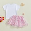 Kayotuas Toddler Baby Girl Birthday Outfit T Shirt Tutu Tulle
