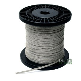 Lord of Bass 1 ft. Flat Braided Tinsel Lead Wire Speaker Subwoofer Repair 0.17" (4.3mm)