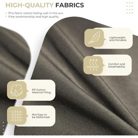 Outdoor egg Chair Cushion Replacement 47x31.5x4.7 Inch -Thicken Foldable Removable Waterproof Egg Chair Cushions with Headrest, Indoor Hanging Chair Cushion, Patio Swing Cushions,Machine Washable,Gray