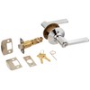 SCHLAGE F51A LAT 625 Latitude Lever Keyed Entry Lock, Bright
