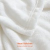 EHEYCIGA Fleece Blanket White Throws for Sofas Fluffy Warm Soft