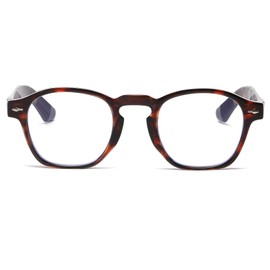 Long Keeper Blaulicht Brille Damen Herren Retro Quadratische Anti Blaulicht Computerbrille Blaulicht Blockierende Brille Kleine Rechteck Anti Blendung Brille (Leopard)