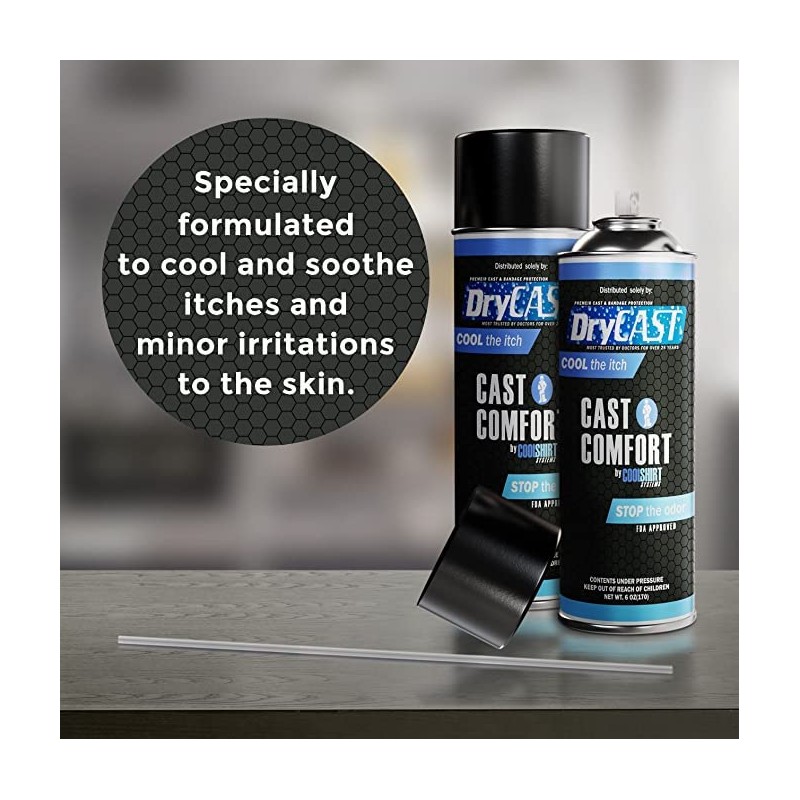 Drycast Cast Comfort Itching and Odor Relief Spray - Cools