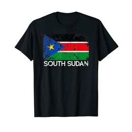 South Sudanese Flag | Vintage Made In South Sudan Gift T-Shirt