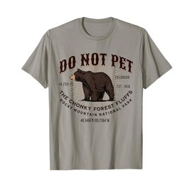 Rocky Mountain National Park Black Bear Funny Souvenir T-Shirt