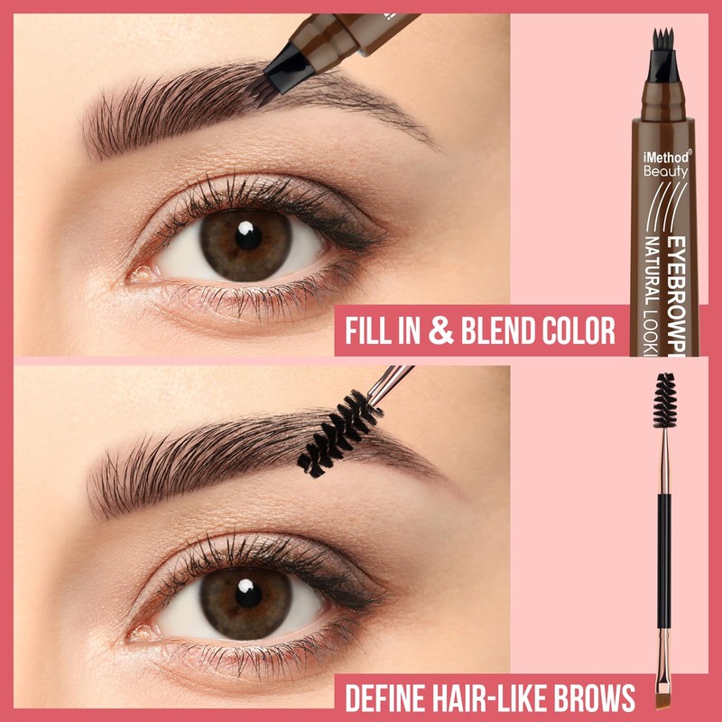iMethod Eyebrow Pen - Eyebrow Pencil Magical Upgraded Eye Brow
