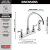 Delta Windemere Chrome Kitchen Faucet with Side Sprayer, Traditional 4