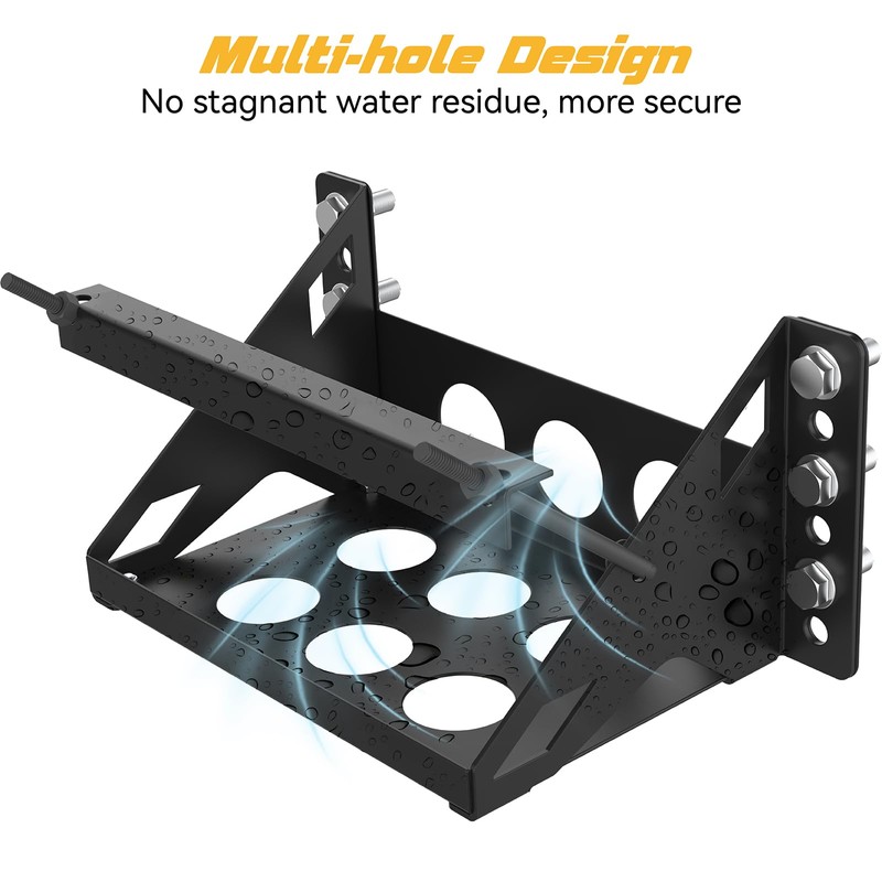 Metal Steel Battery Mounting Box Tray Bracket DIY,Easy Bolt-In Battery