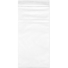 2.4 Mil Heavy Duty Plastic Reclosable Zipper Bags Shipping Bags Poly Bag Storage Bags Dispenser Bag 3 x 7 Inch (8X18cm) Pack of 100