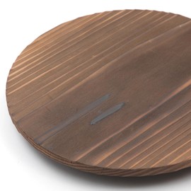 Grilled Cedar Wood Lid, 8.3 inches (21 cm), Pot Lid, Drop Lid, Made in Japan