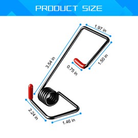 Osilly 2PCS Car Windshield Wiper Arm Pressure Spring Booster, Vehicle Assist Wiper Blade Arm Tension Spring with Silicone Cap for Rain & Snow, Auto Windscreen Clear Tool, Universal fit