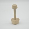 PRETYZOOM Double Ended Wooden Egg Tart Tamper Tool for Baking