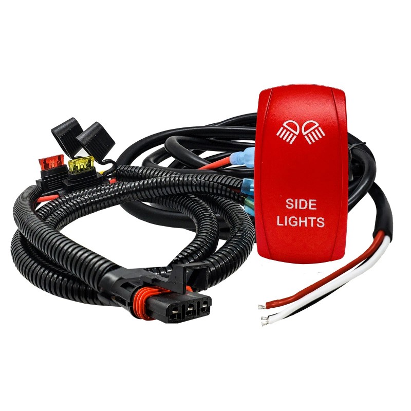 OZ-USA Pulse Power Bus Bar Plug 3-Wire Side Light Red