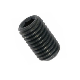 Grub Screws / Grub Screws M3 x 6 mm Black 45H - DIN 913 - with Cone Point and Hexagon Socket - Metric Thread (M3, Length: 6 mm, Quantity: 50 Pieces)