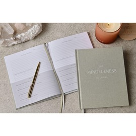 pf+a Mindfulness Self Care Journal, Linen Hardcover, 160 Pages (Sage Green Mindfulness)